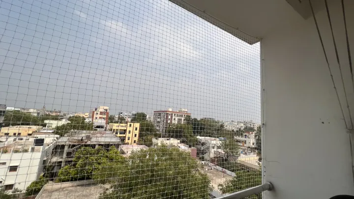 Balcony Safety Nets installation by Perumal Safety Nets
