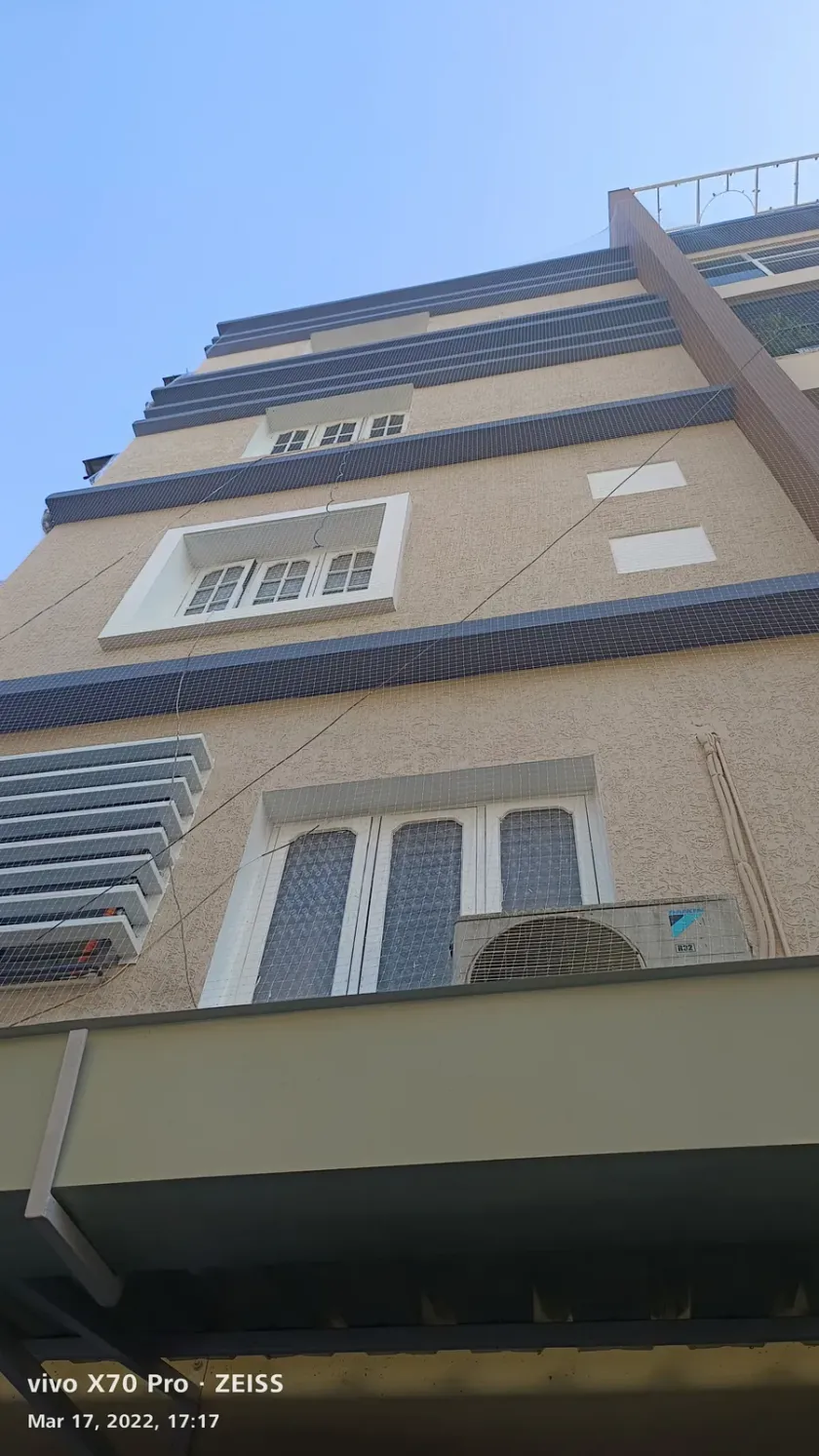Pigeon Net for Buildings installation by Perumal Safety Nets