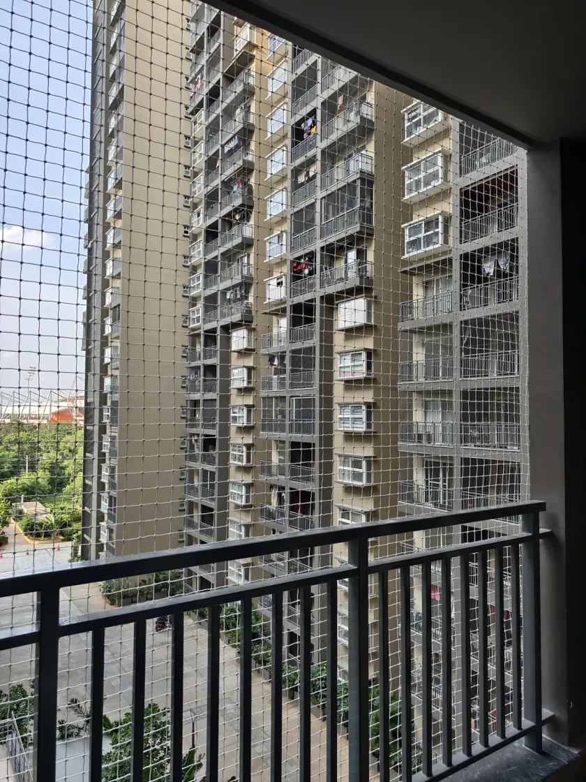 Balcony Safety Nets installation by Perumal Safety Nets