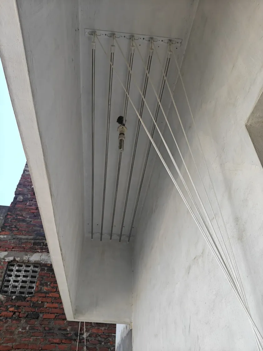 Ceiling Cloth Hangers installation by Perumal Safety Nets