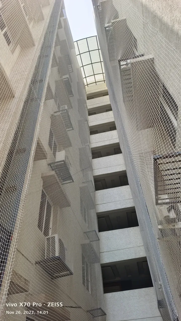 Duct Area Safety Nets installation by Perumal Safety Nets