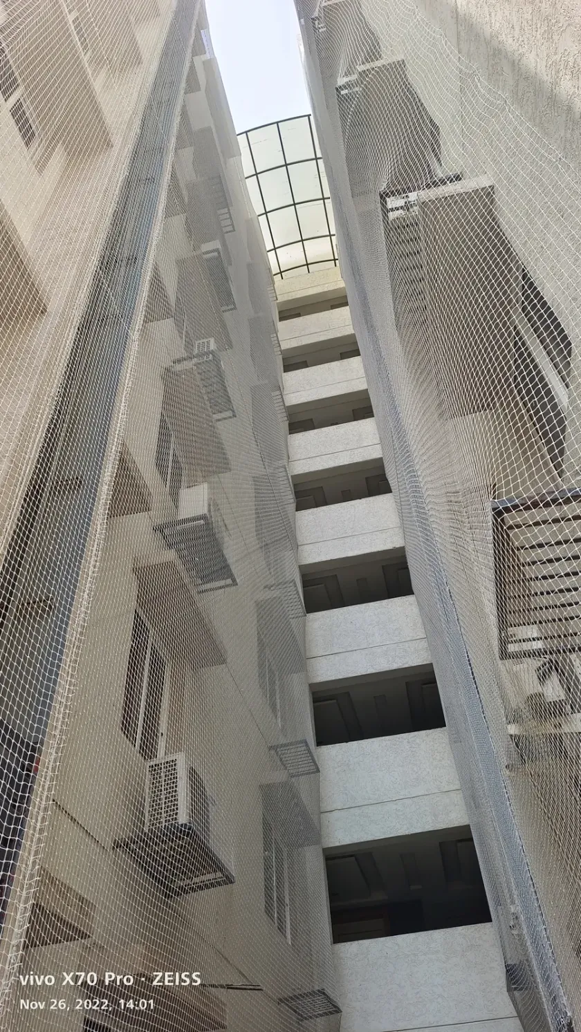 Duct Area Safety Nets installation by Perumal Safety Nets