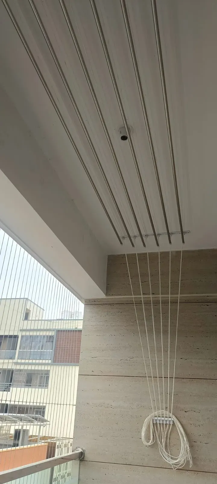 Cloth Hangers installation by Perumal Safety Nets