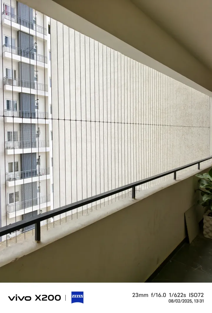 Invisible Grills installation by Perumal Safety Nets