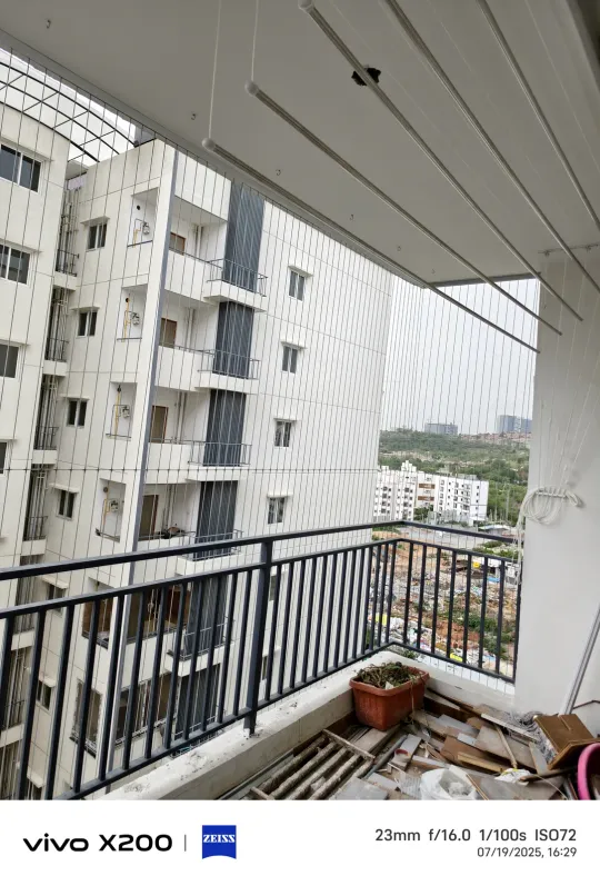 Balcony Invisible Grills by Perumal Safety Nets