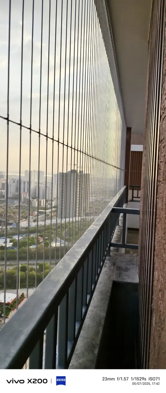 Balcony Invisible Grills by Perumal Safety Nets