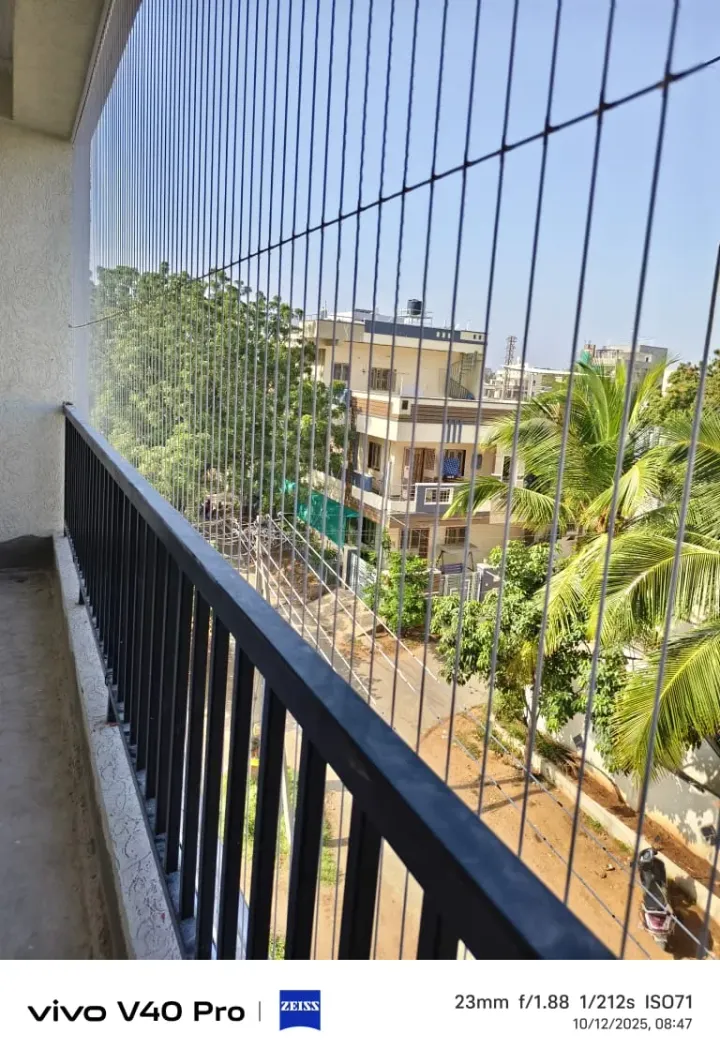 Invisible Grills installation by Perumal Safety Nets