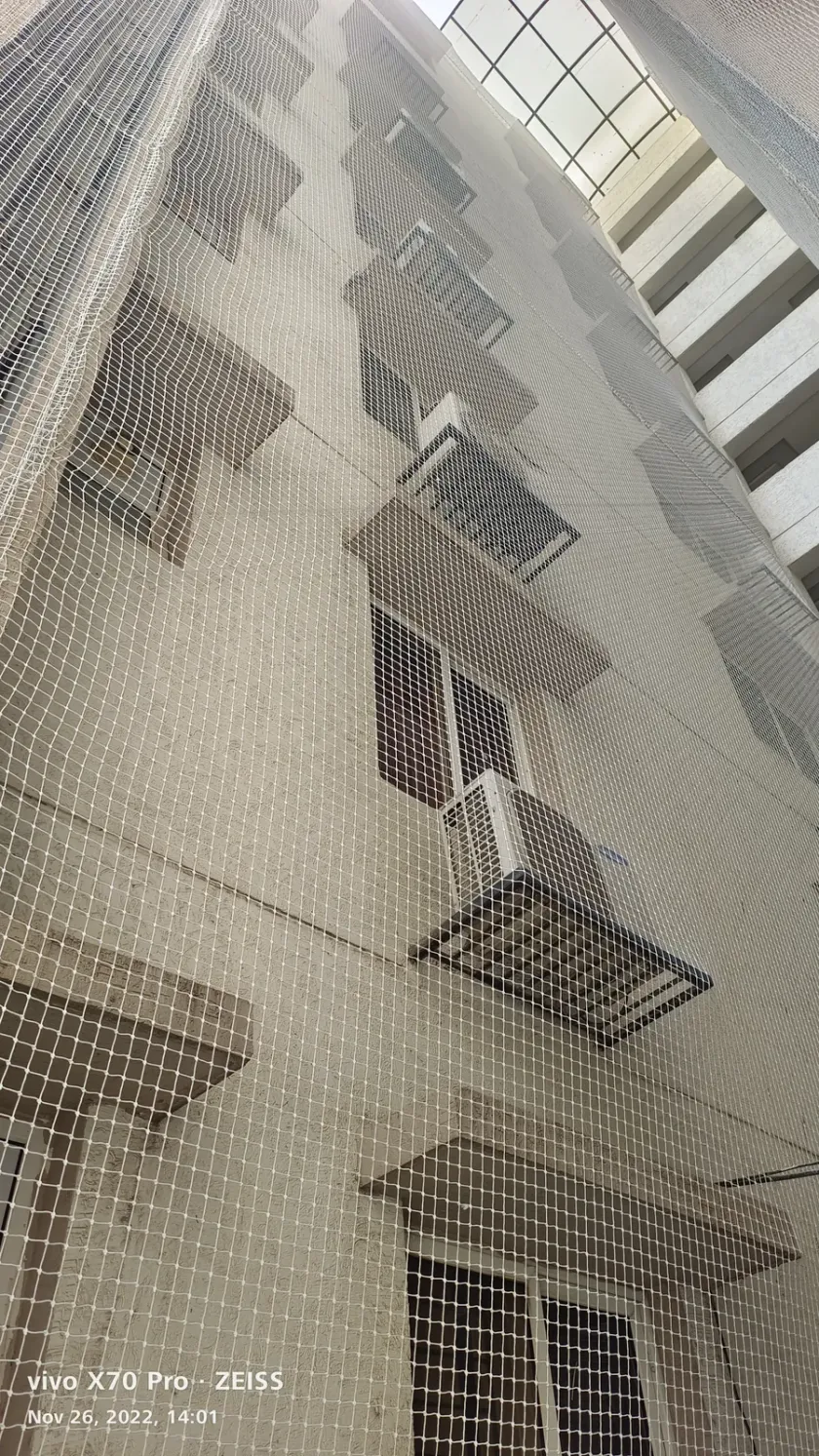 Pigeon Net for Buildings installation by Perumal Safety Nets