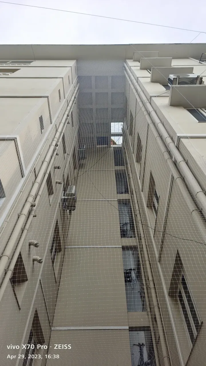 Duct Area Safety Nets installation by Perumal Safety Nets
