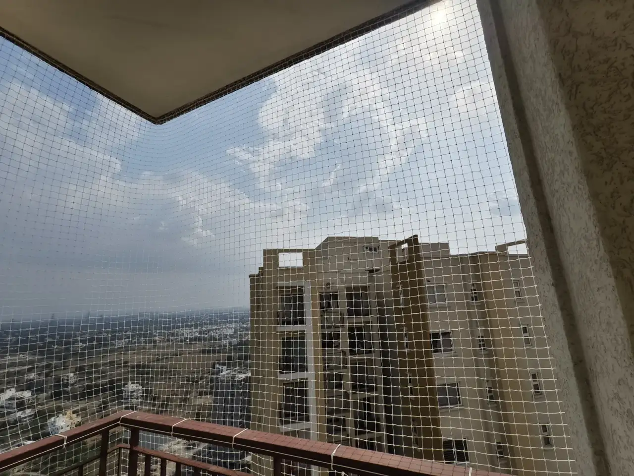 Pigeon Net for Balconies installation by Perumal Safety Nets