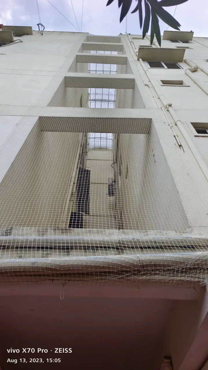 Duct Area Safety Nets installation by Perumal Safety Nets