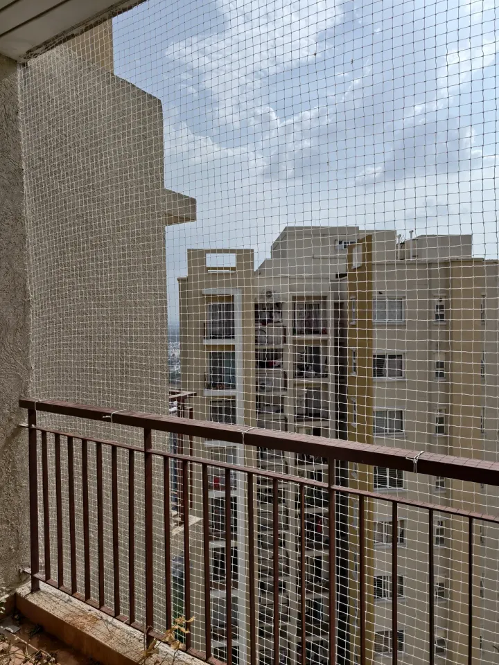 Bird Net for Balconies installation by Perumal Safety Nets