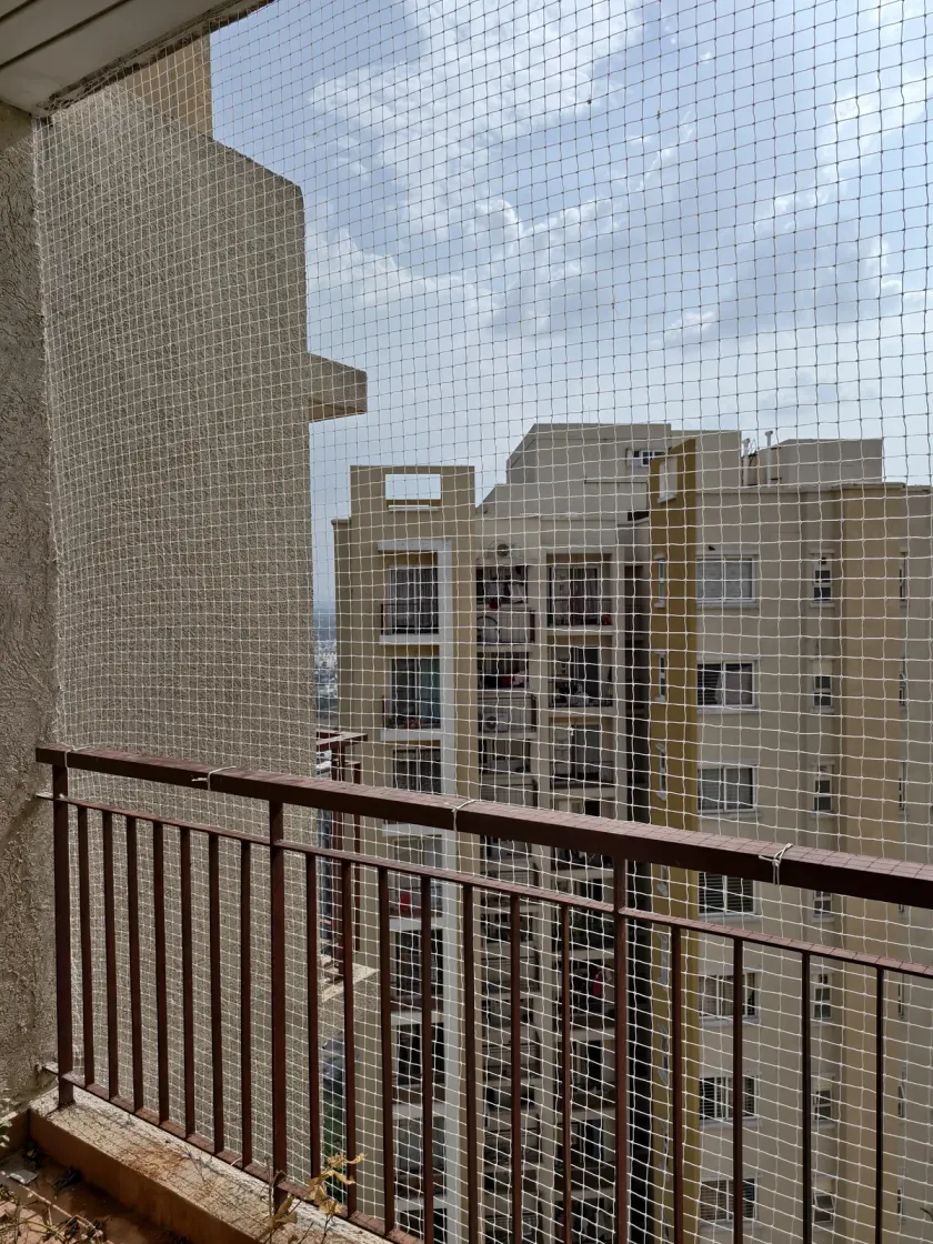 Pigeon Net for Balconies installation by Perumal Safety Nets