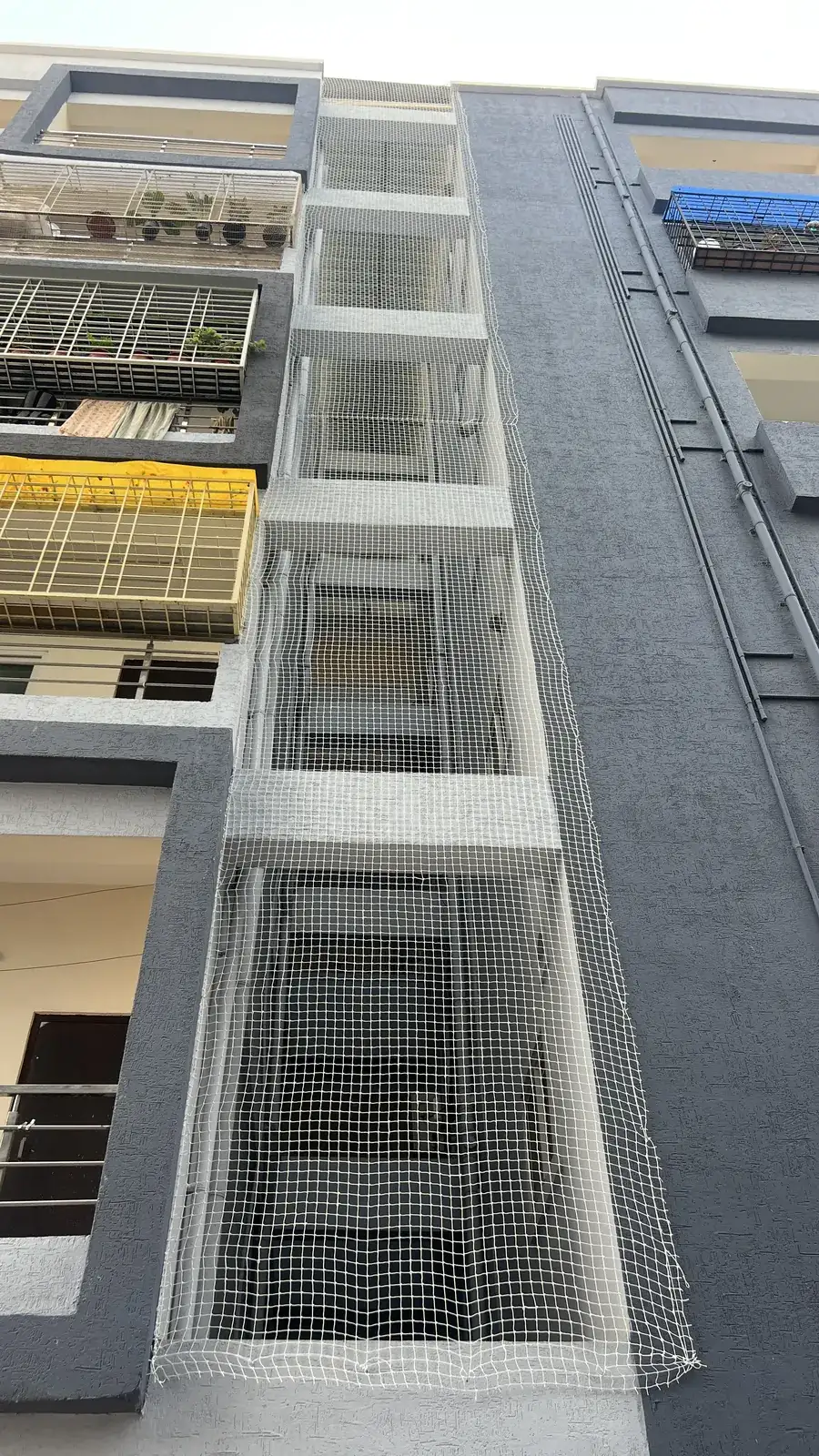 Duct Area Safety Nets installation by Perumal Safety Nets