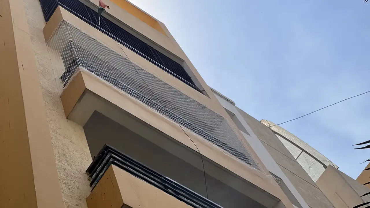 Balcony Safety Nets installation by Perumal Safety Nets