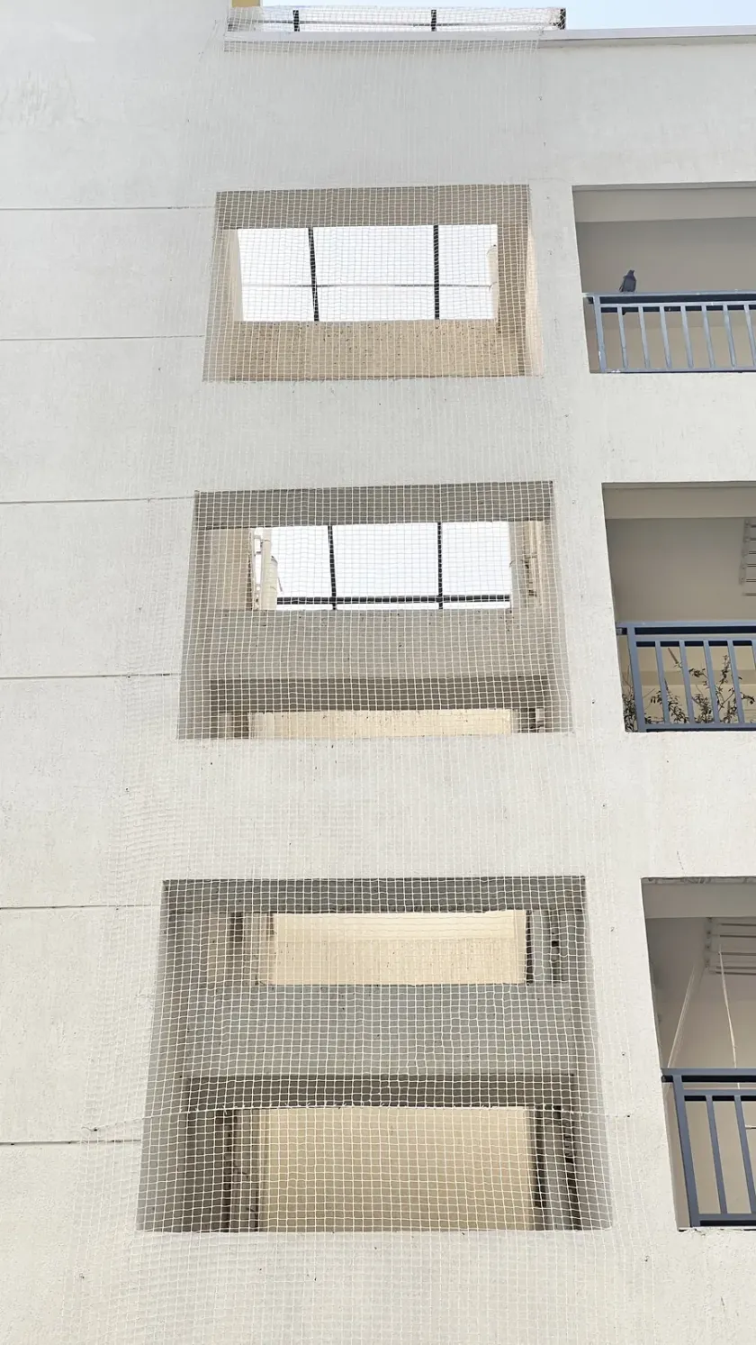 Pigeon Net for Duct Areas installation by Perumal Safety Nets
