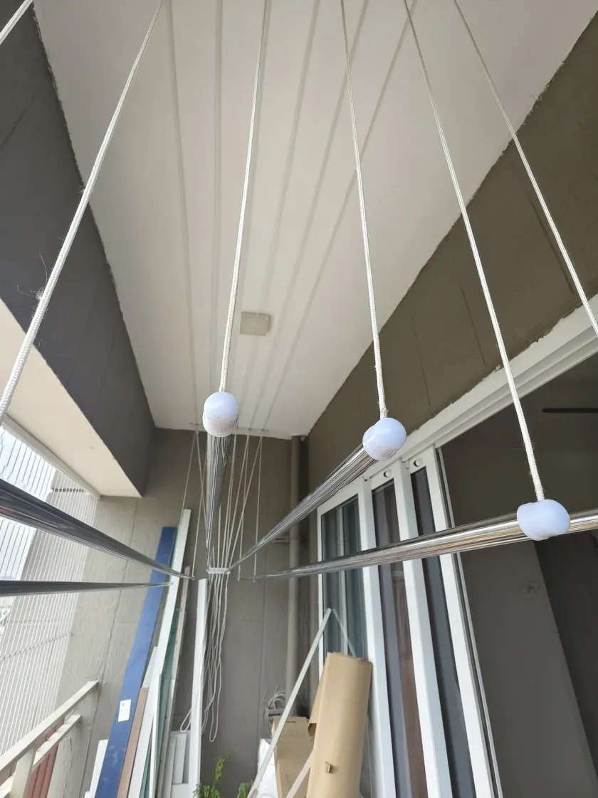 Ceiling Cloth Hangers installation by Perumal Safety Nets