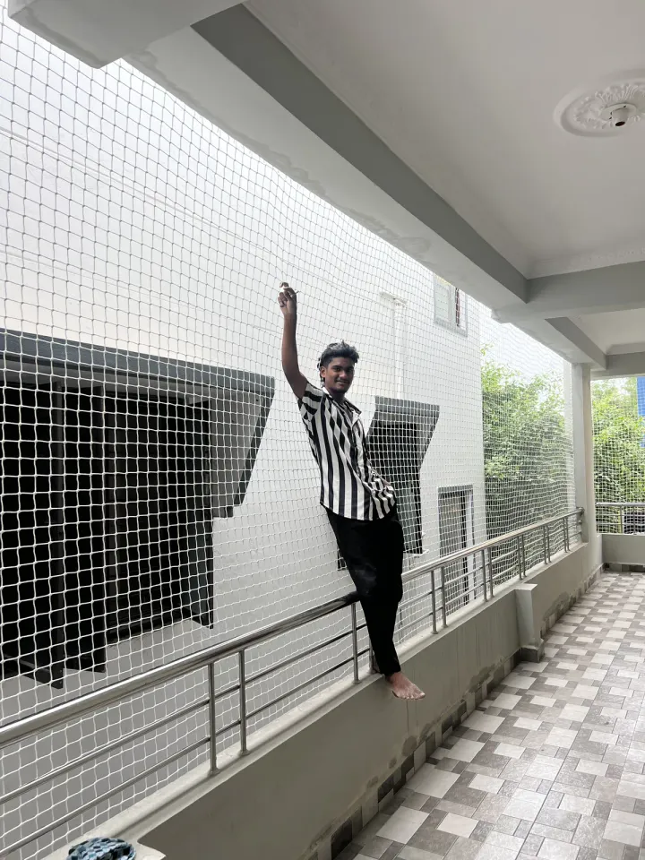 Balcony Safety Nets installation by Perumal Safety Nets