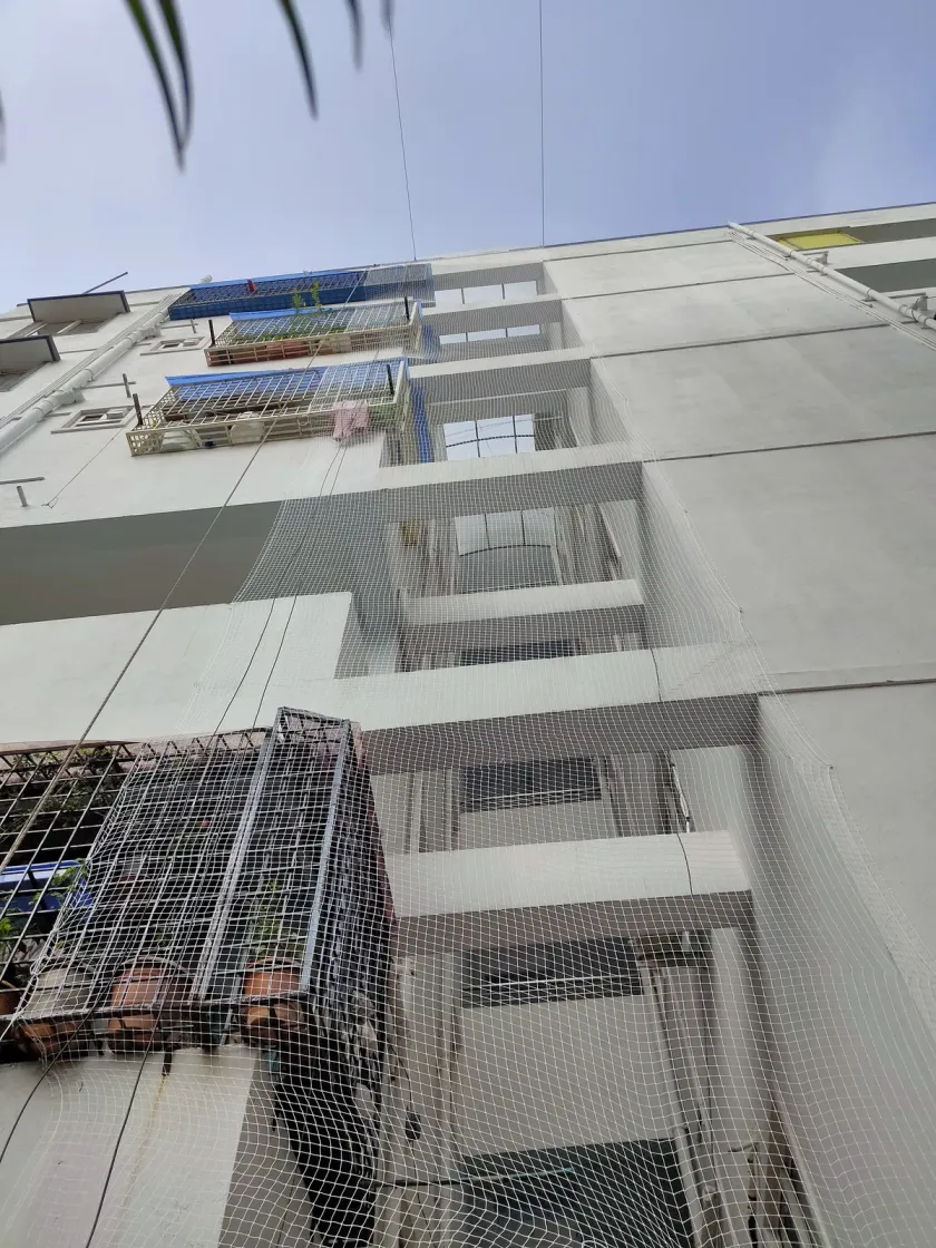 Bird Net for Duct Areas installation by Perumal Safety Nets