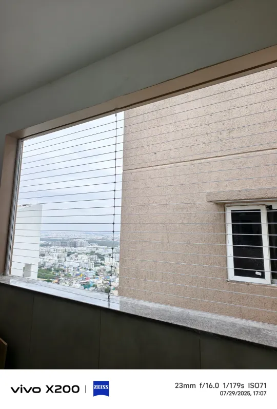 Horizontal Invisible Grills by Perumal Safety Nets