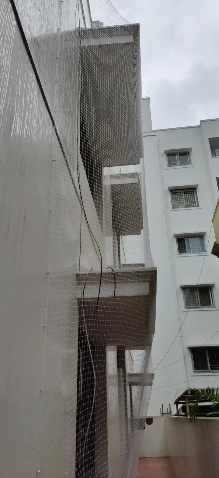 Pigeon Nets installation by Perumal Safety Nets