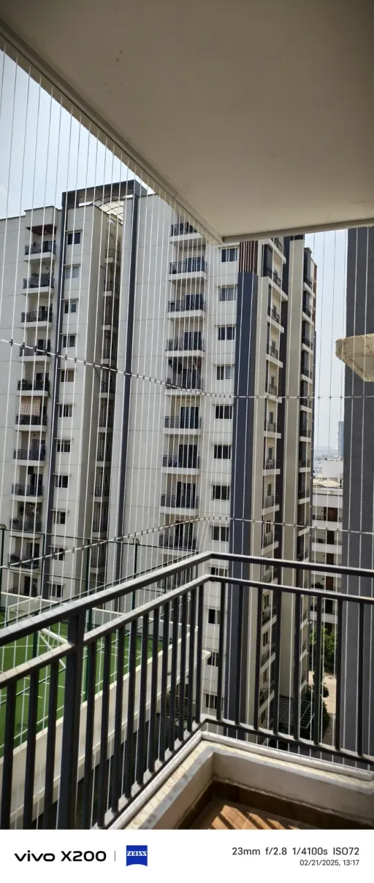 L-Shaped Invisible Grills by Perumal Safety Nets
