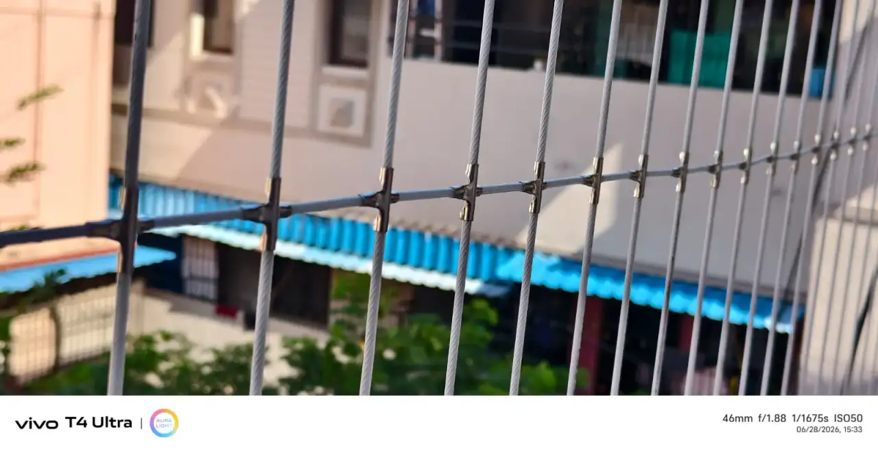 Balcony Invisible Grills installation by Perumal Safety Nets
