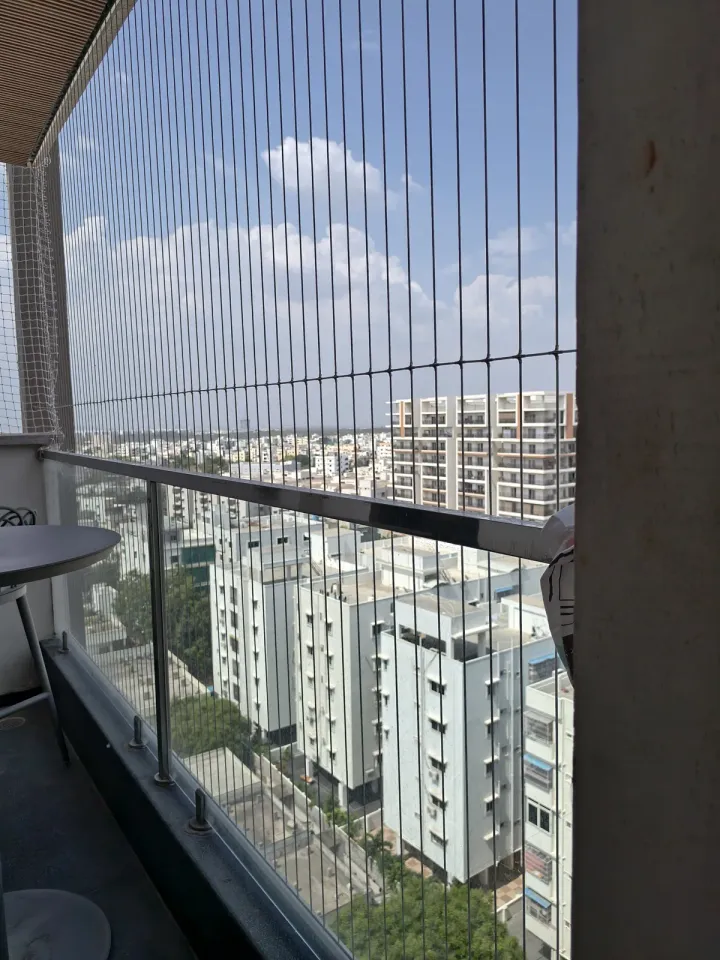 Invisible Grills installation by Perumal Safety Nets