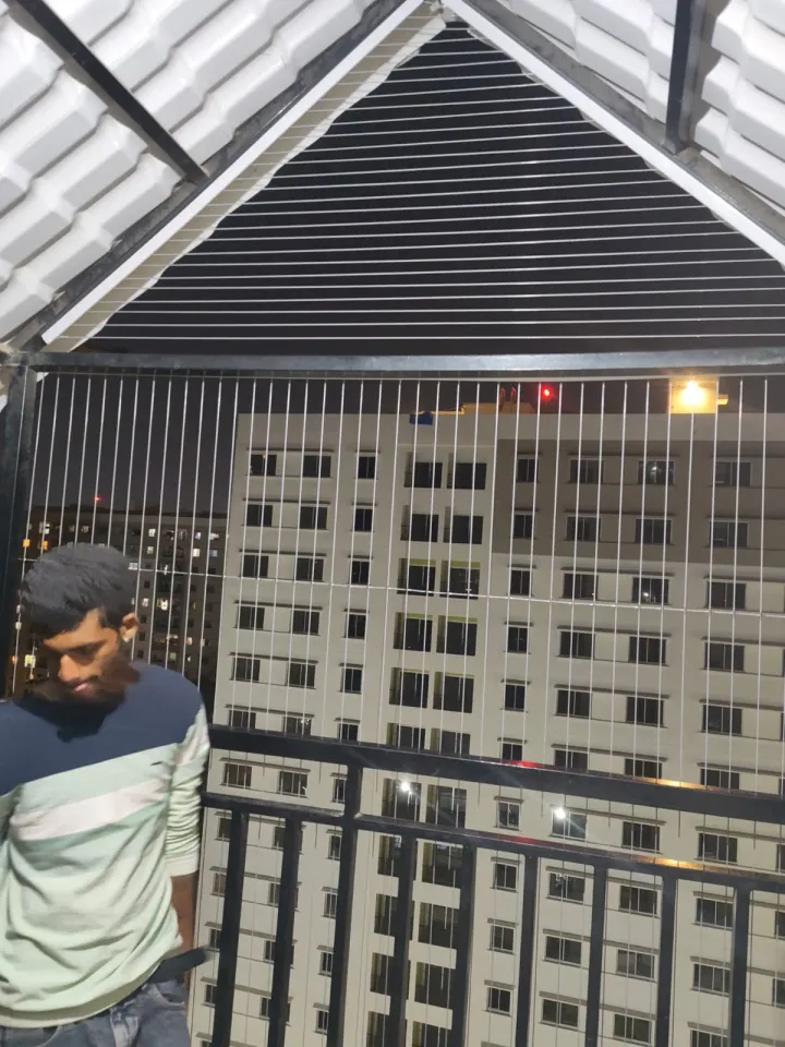Invisible Grills installation by Perumal Safety Nets