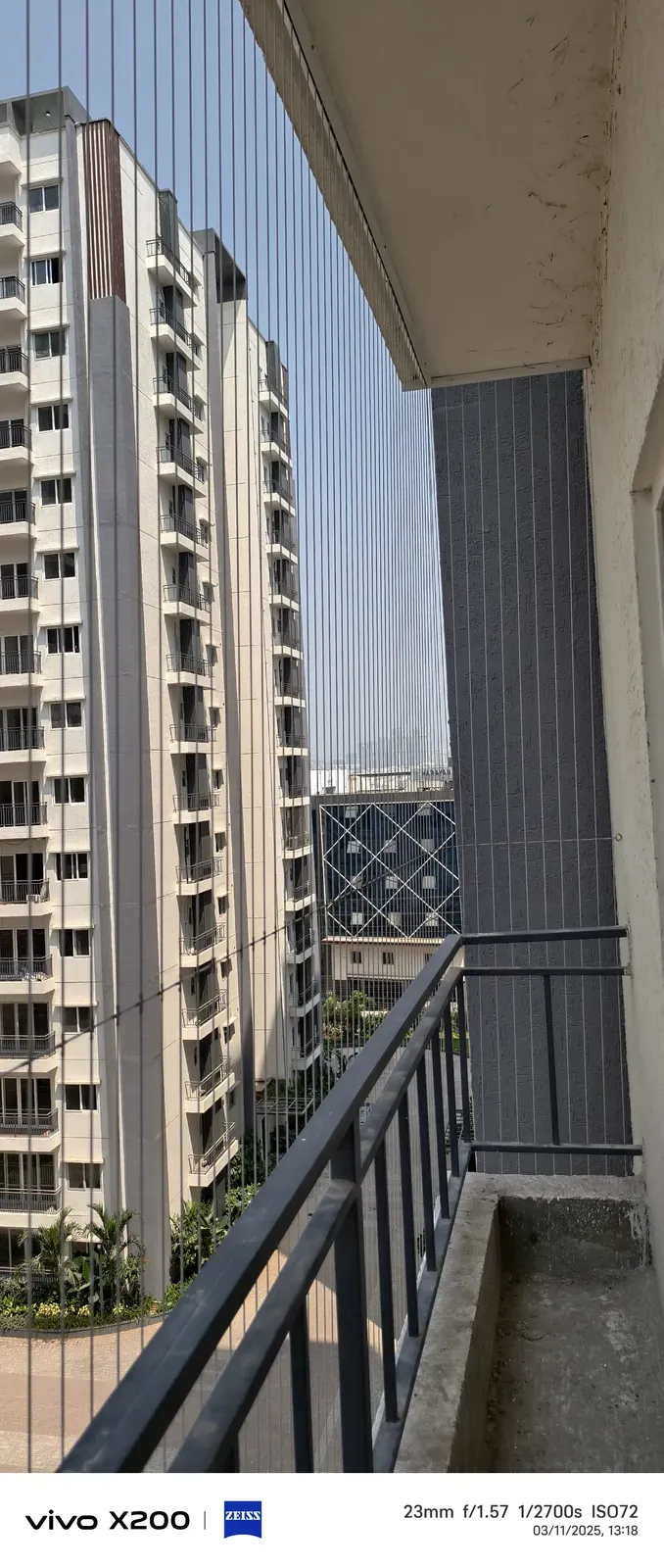 Balcony Invisible Grills installation by Perumal Safety Nets