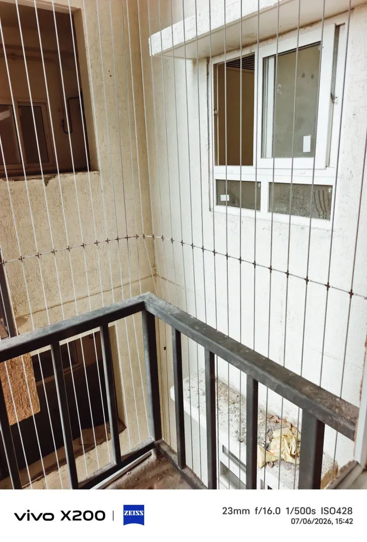 Invisible Grills installation by Perumal Safety Nets