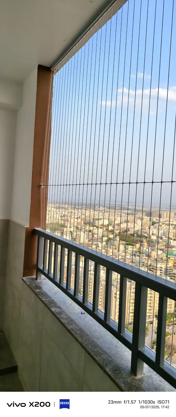Invisible Grills installation by Perumal Safety Nets