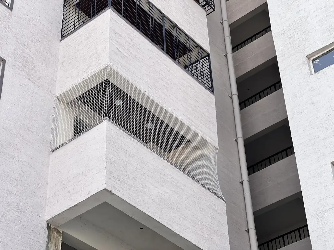 Pigeon Net for Buildings installation by Perumal Safety Nets