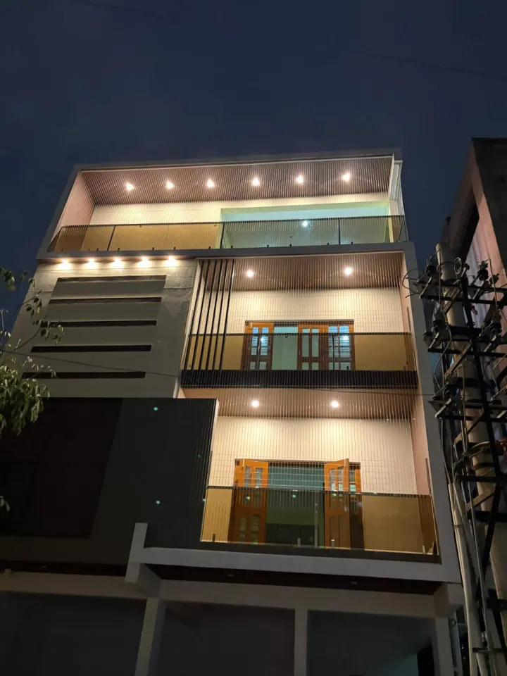 Invisible Grills installation by Perumal Safety Nets