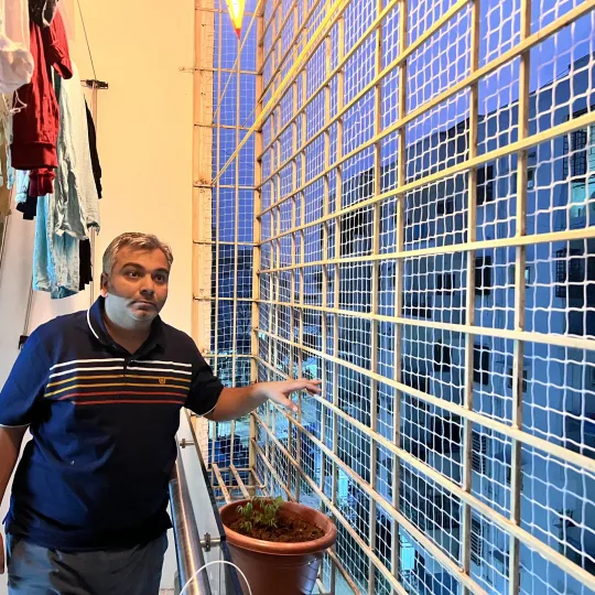Balcony Safety Nets by Perumal Safety Nets