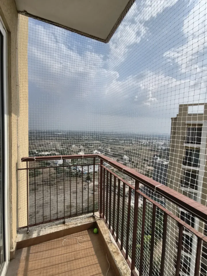 Bird Net for Balconies installation by Perumal Safety Nets