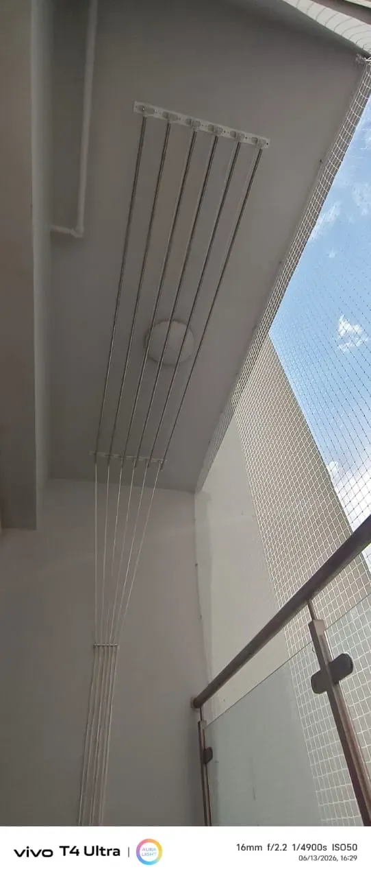 Cloth Hangers installation by Perumal Safety Nets