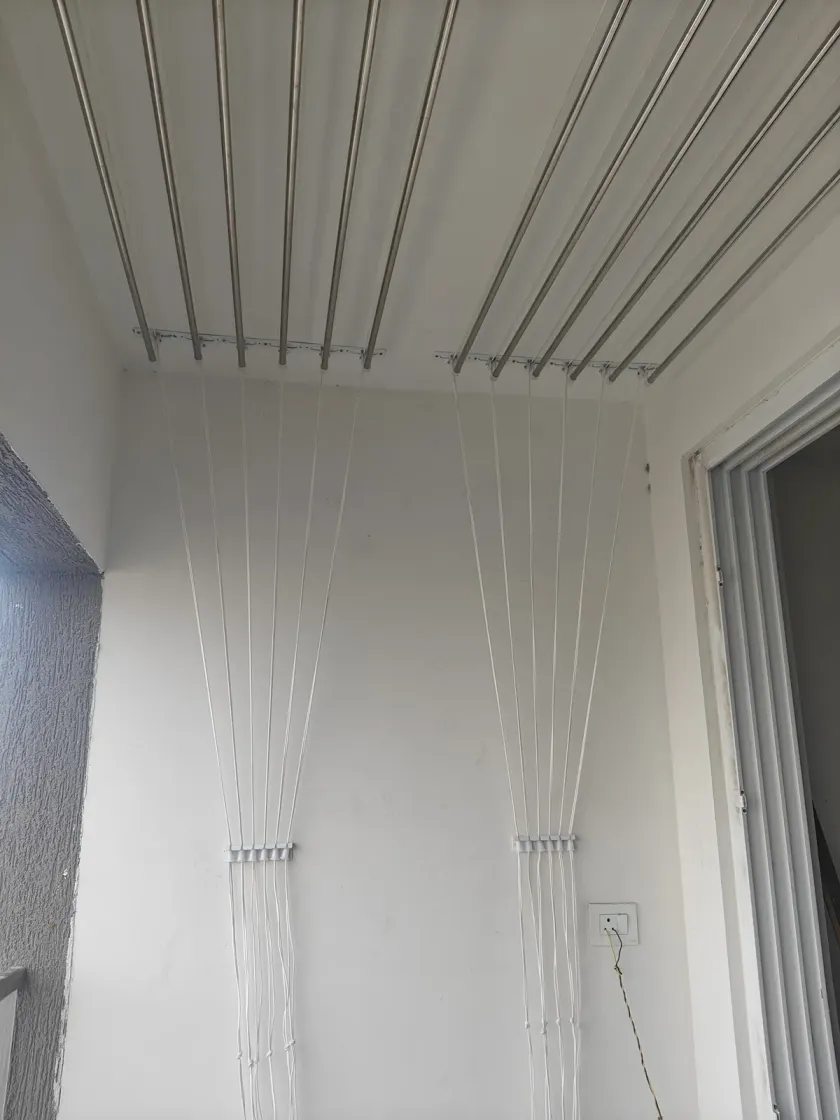 Ceiling Cloth Hangers installation by Perumal Safety Nets