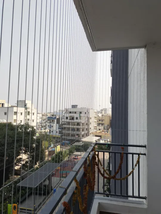 L-Shaped Invisible Grills by Perumal Safety Nets
