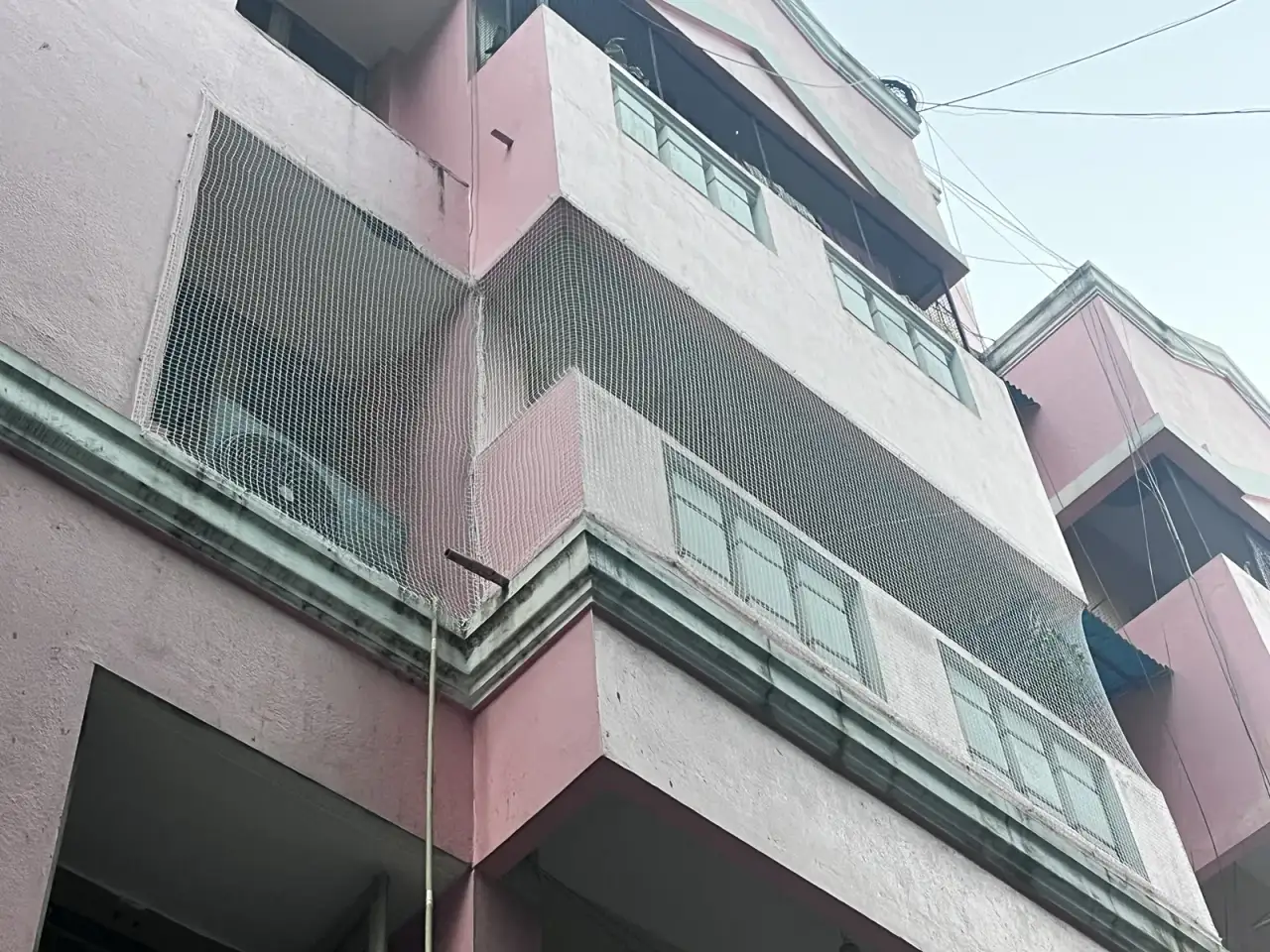 Bird Net for Balconies installation by Perumal Safety Nets
