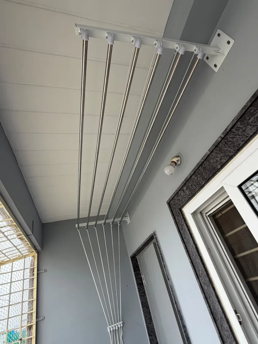 Ceiling Cloth Hangers installation by Perumal Safety Nets